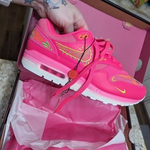 Nike Air Max 1 PRM dia de muertos pink size 8.5m 10w
